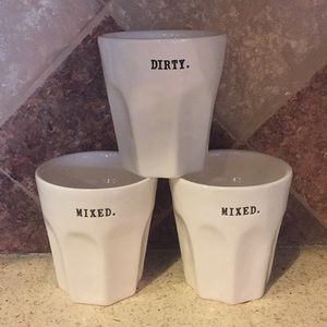 Rae Dunn Drinking Glasses-Short Tumblers Set